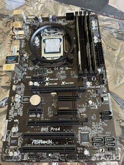 Комплект Core i7 4770k + Asrock b85 pro 4 +16GB