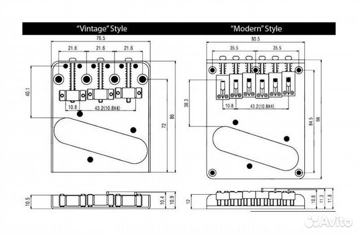 Фурнитура для электро бас и гитар