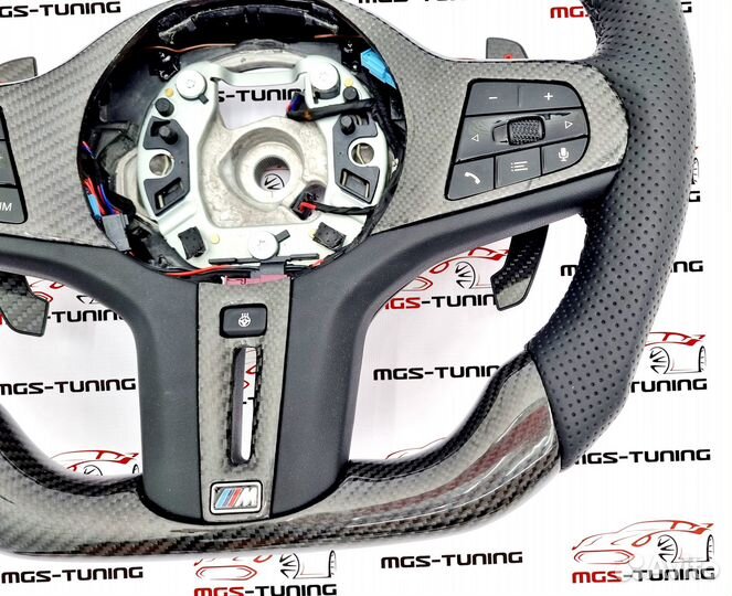 Руль с подогревом BMW 3 серия G20 стиль M карбон