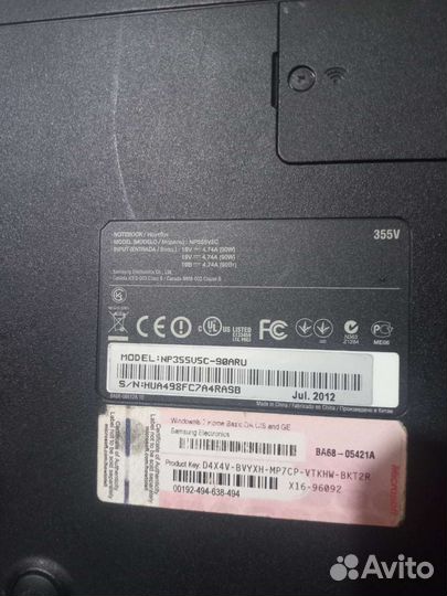 Игровой ноутбук Samsung np355v5c