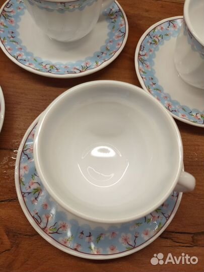 Сервиз чайный новый на 6 персон (12 пр)