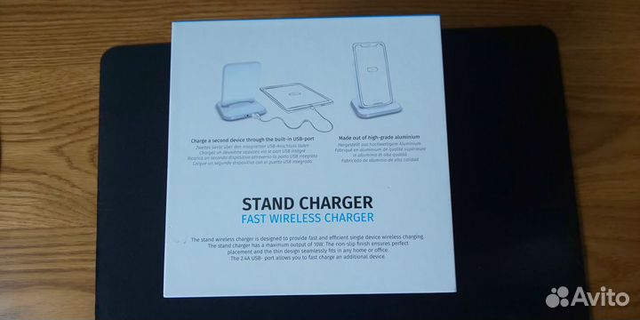 Беспроводная зарядка Zens Stand Charger Aluminium