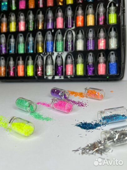 Блестки для ногтей творчества дизайна рукоделия