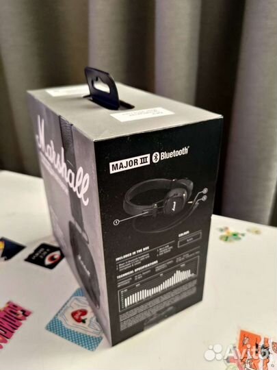Коробка от marshall major 3 bluetooth оригинал