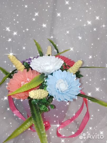 Букет из мыла ручной работы