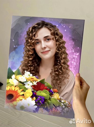 Портрет, картина по фото на холсте Владимир