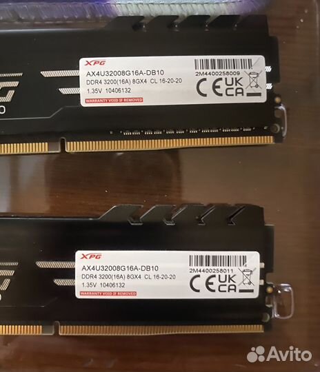 Оперативная память XPG gammix d10 16gb