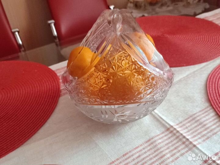 Хрустальная ваза чехия