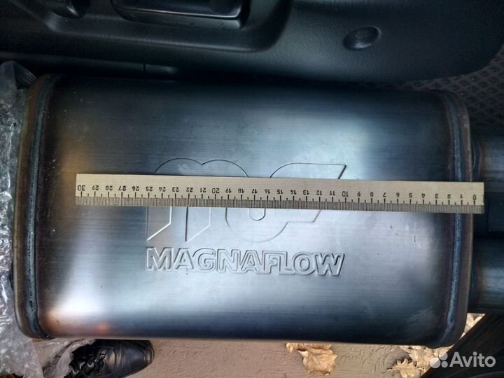 Задняя банка глушителя прямоток