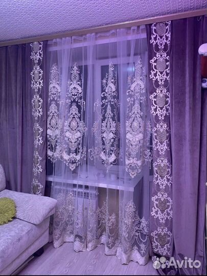 Шторы новые / Без тюля