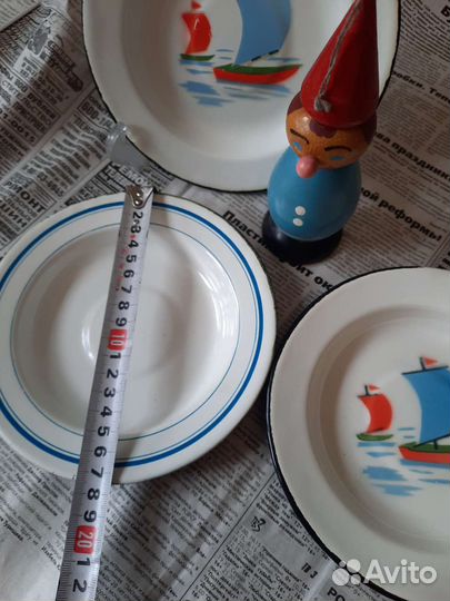 Тарелки эмалированные СССР