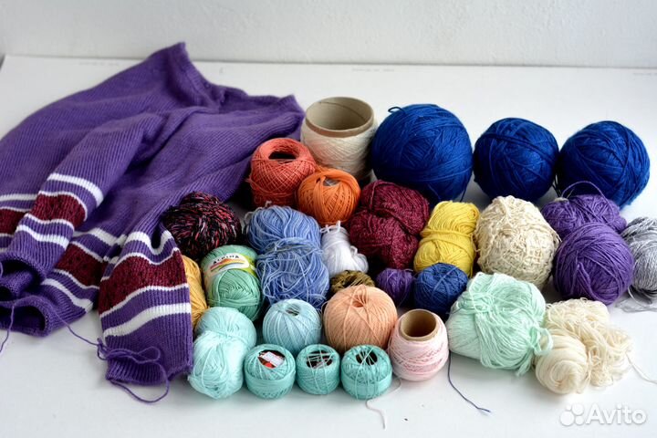 Разные хлопковые нитки для вязания акриловая пряжа
