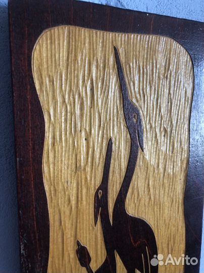 Панно картина на фанере винтаж СССР