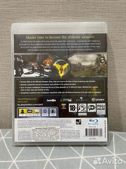 Timeshift ps3 новый запечатанный диск