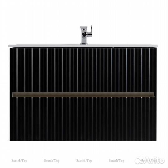 Тумба под раковину 90 LED черный мат. Art&Max Ele