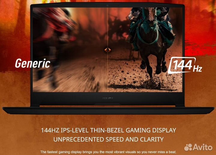 Новый ноутбук MSI 144GHz 3050ti + Core i7