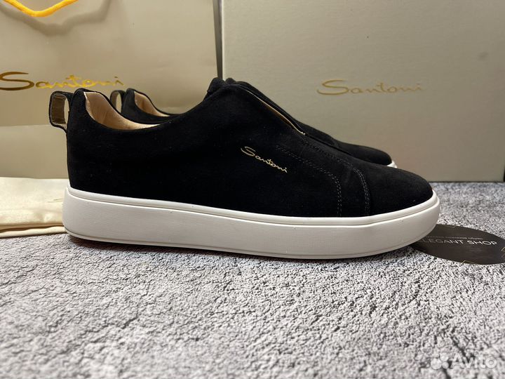 Слипоны Santoni мужские