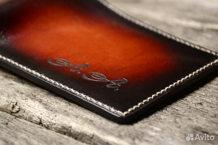 Кожаный кошелёк на заказ
