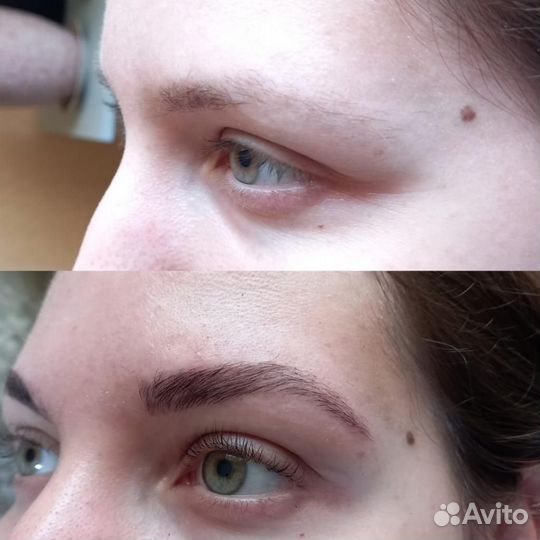 Перманентный макияж бровей, губ. Татуаж