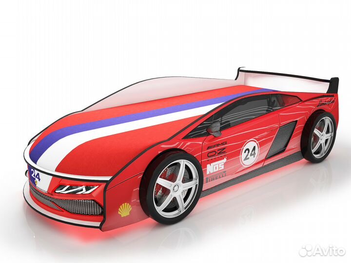 Детская кровать машина