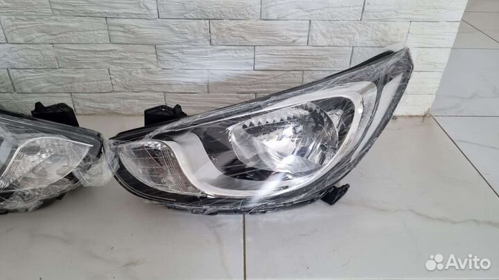 Фары hyundai solaris 2010-2014