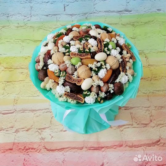 Съедобные букеты, букеты из орех и сухофруктов