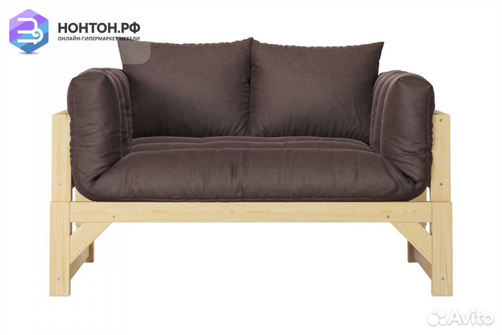 Диван кушетка Амбер коричневый