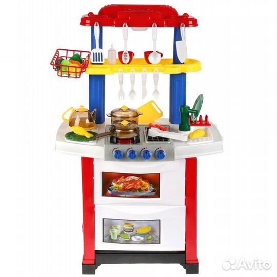 Кухня детская с набором посуды и настоящей водой