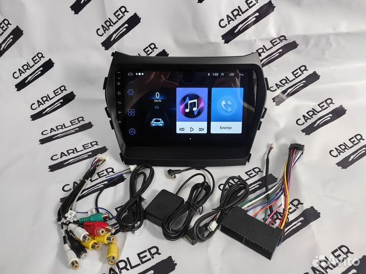 Магнитола андроид hyundai Santa Fe 2/32+камера