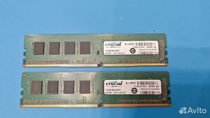 Оперативная память DDR4 2133 2x4Gb Crucial(Micron)