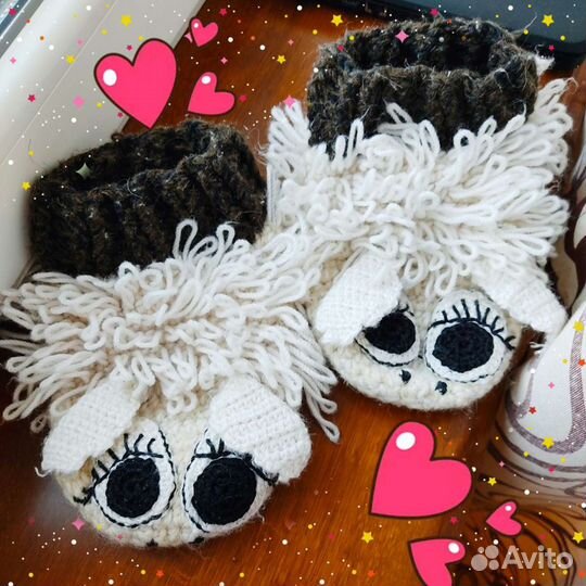 Носочки тапочки овечки