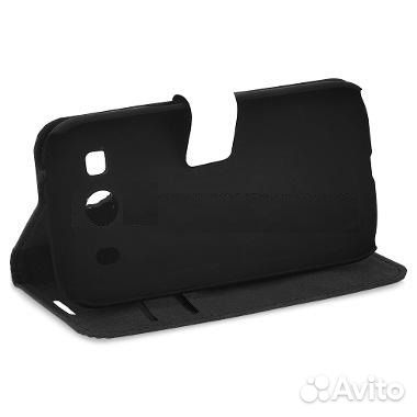 Чехол (книжка) Muvit для samsung Ace 4 (белый)