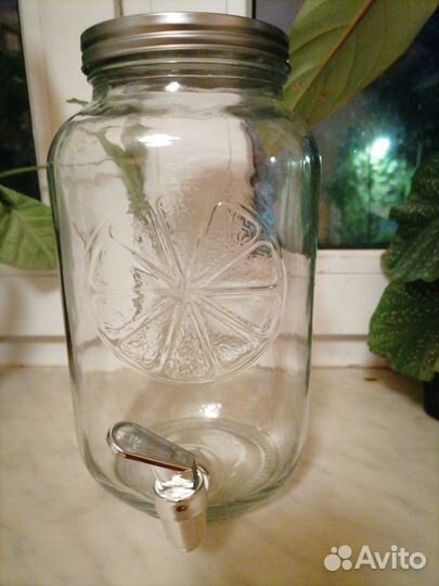 Лимонадник с краном 3л, б/у