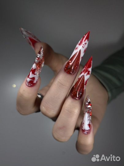 Арочное Наращивание ногтей маникюр педикюр
