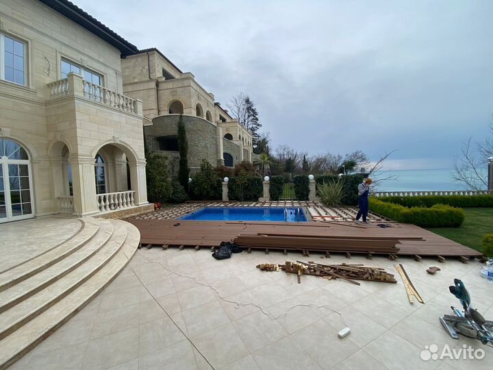 Монтаж террасной доски