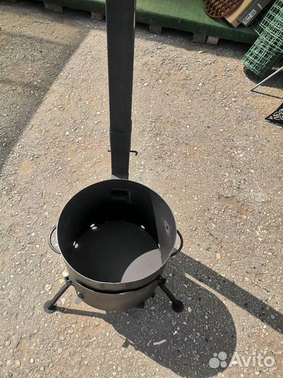 Печи под казан с трубой и без трубы