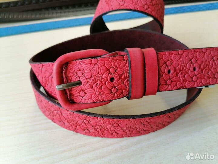 Ремень женский кожаный