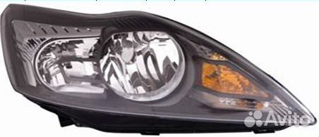 Фара форд Focus 2+ Черная Под Корректор