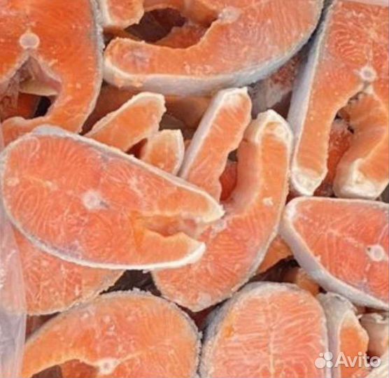 Стейки кеты, нерки, палтуса, тунца, форели, лосося