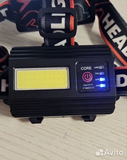 Мощный налобный фонарь на три аккумулятора