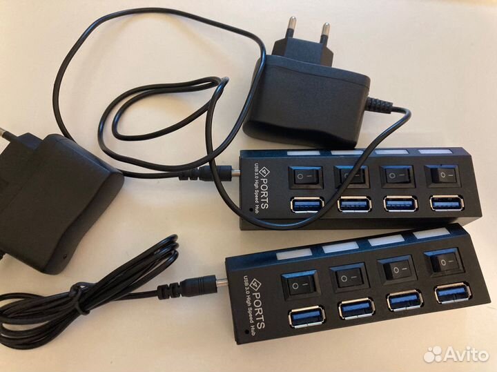 3 китайских ноунейм USB 3.0 хаба