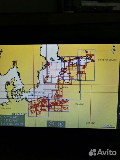 Карты navionics. Регион 52XG, EU652L, 44XG, 43XG
