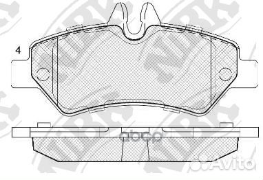 Колодки зад. mercedes sprinter 3,5 2006 PN041