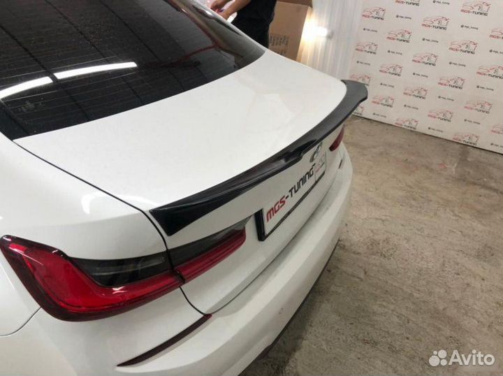 Спойлер BMW 3 series g20 AC Schnitzer Черный