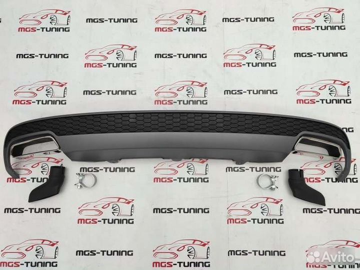 Диффузор Audi A6 C7 11-14 в стиле рестайлинг