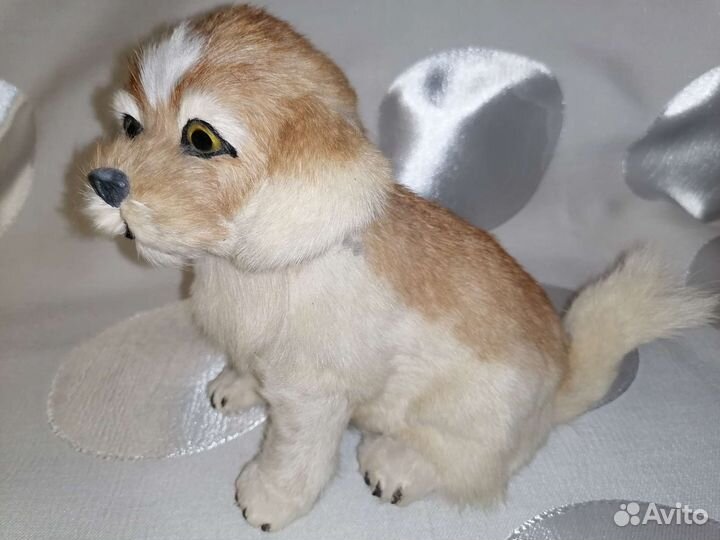 Интерьерная собачка из шерсти