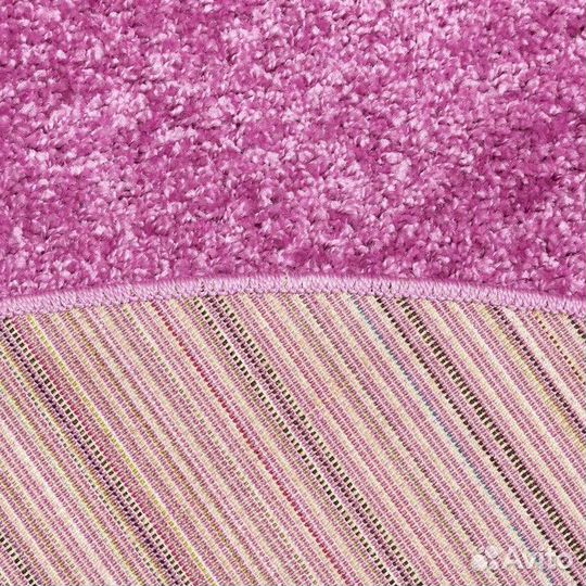 Ковёр Фризе 'Шегги', цвет сиреневый, овал 160х230