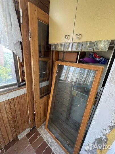 Деревянные окна без рамы