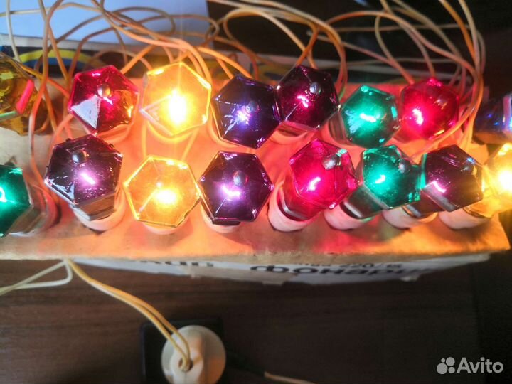 Гирлянда Польский фонарик СССР 1980г выпуска