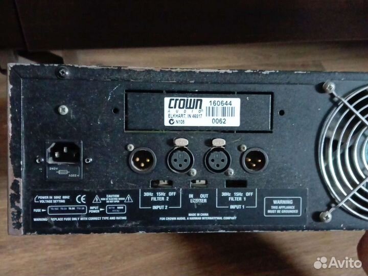 Усилитель crown xls 402 цена до конца недели